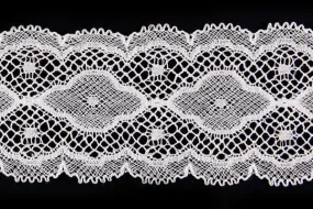 1 1/2" White Galloon Heirloom Lace (Made in France)