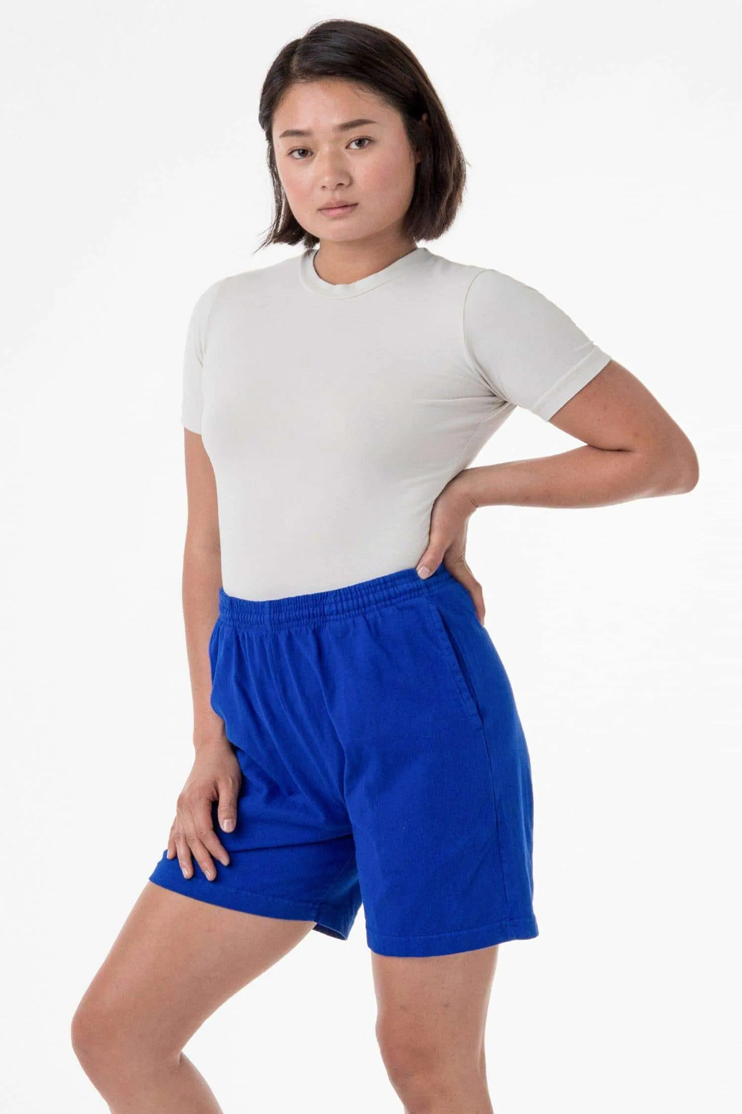 1241GD Unisex - Mid-Length Heavy Jersey Shorts