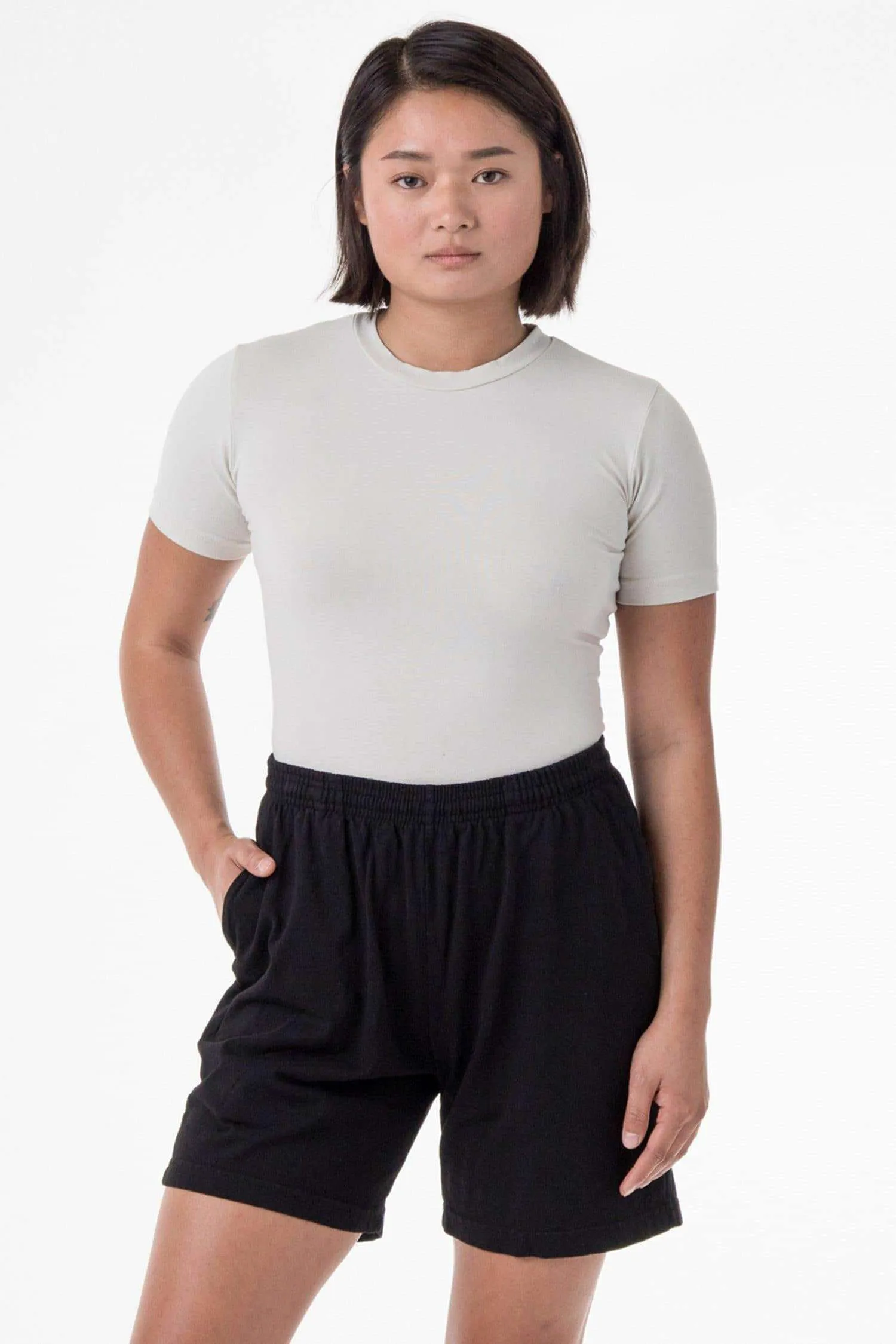 1241GD Unisex - Mid-Length Heavy Jersey Shorts