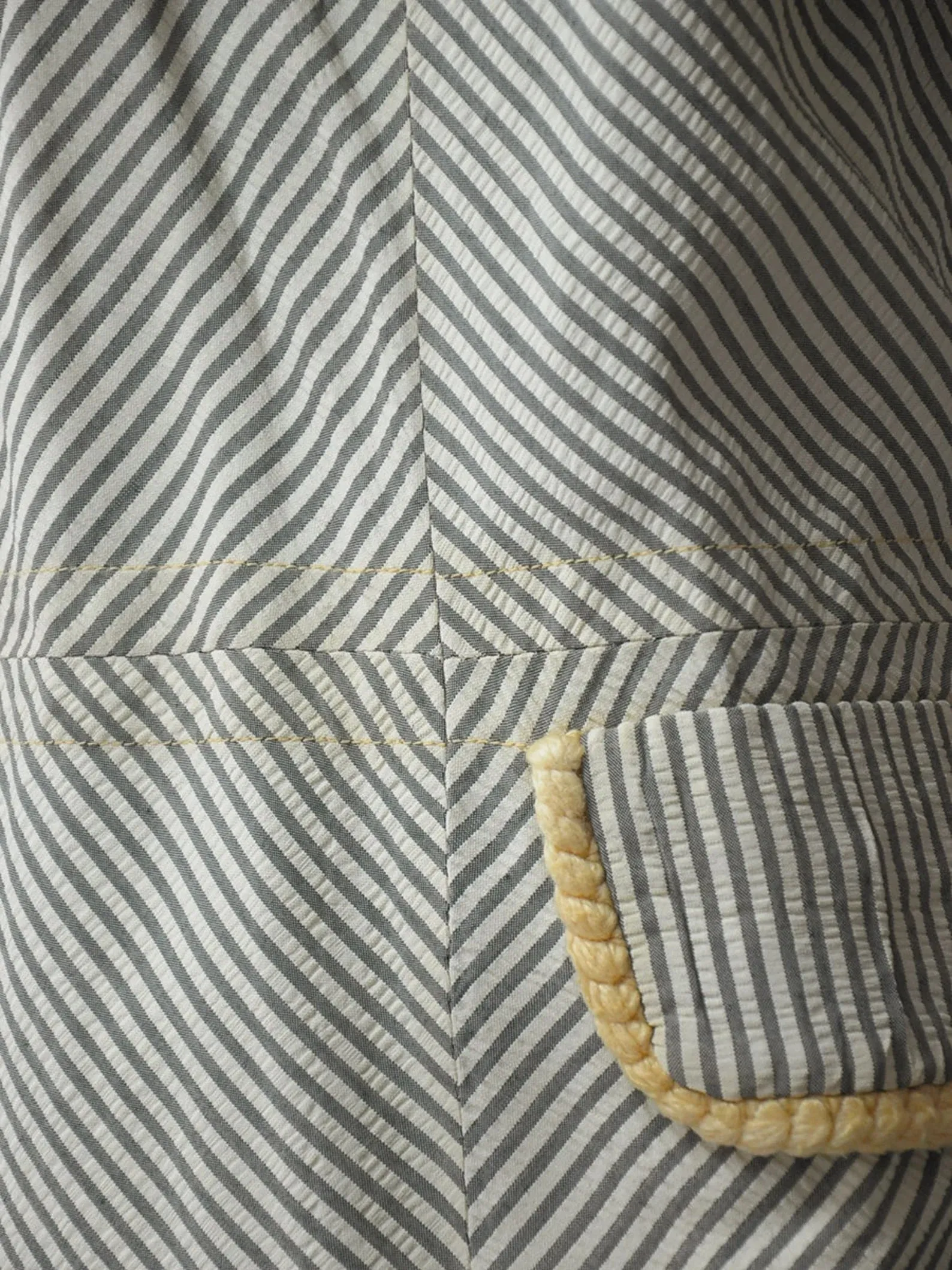 1960's Striped Seersucker Minimal Trench