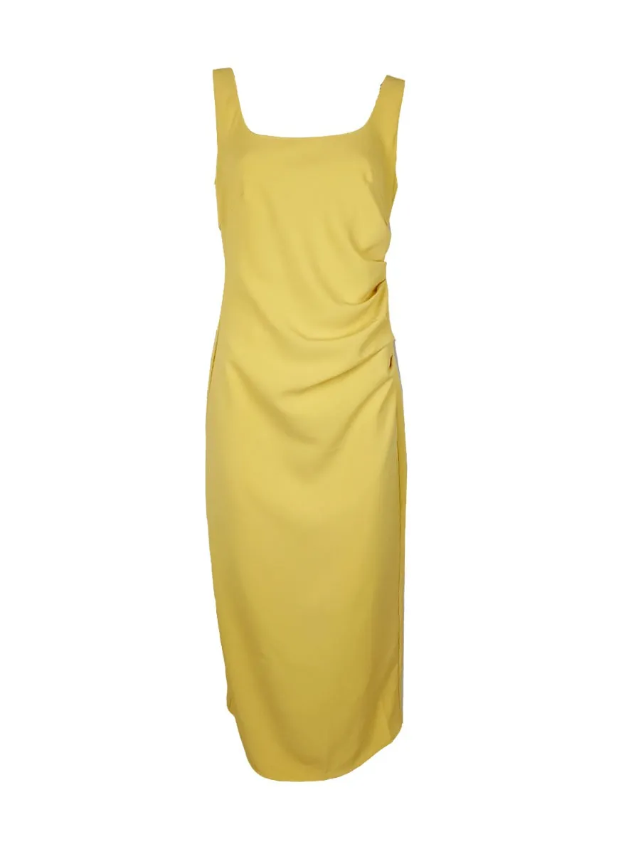 7240004 Shoulders Strap Dress *Yellow