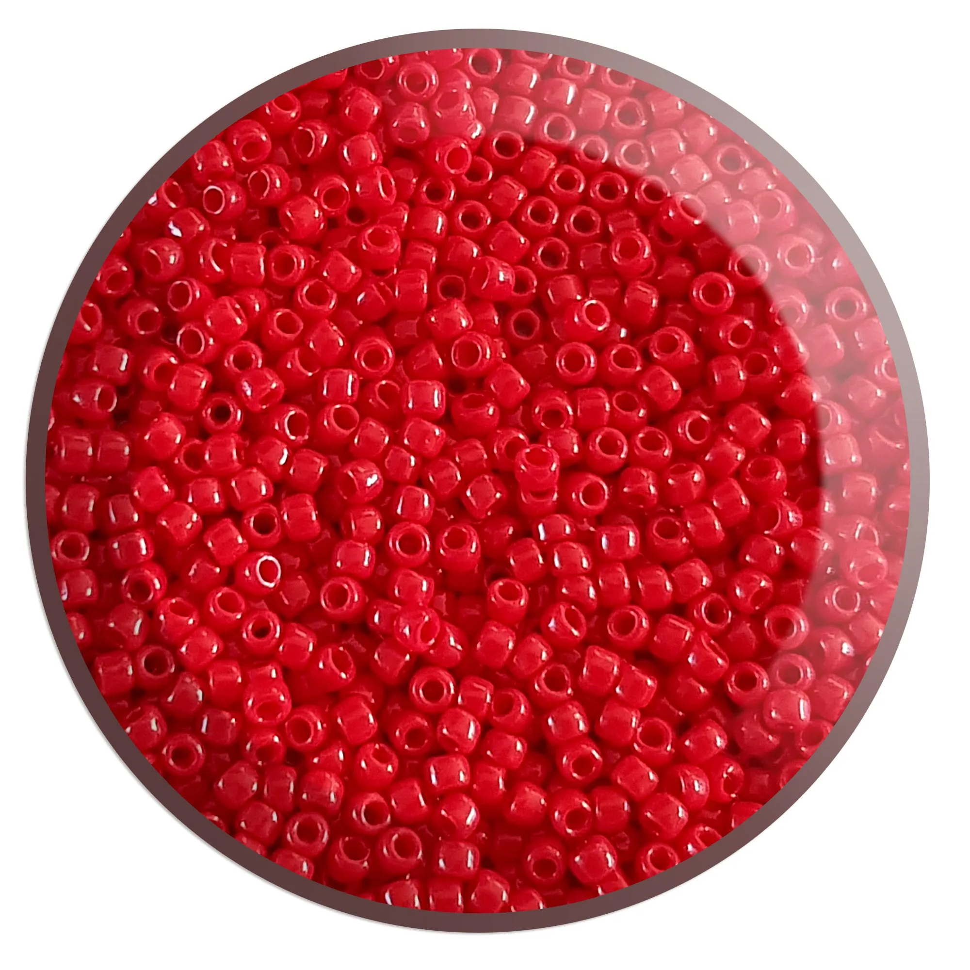 8/0 TR-45A Cherry Red Opaque 10g/30g Round Toho Seed Beads - Beading Supply