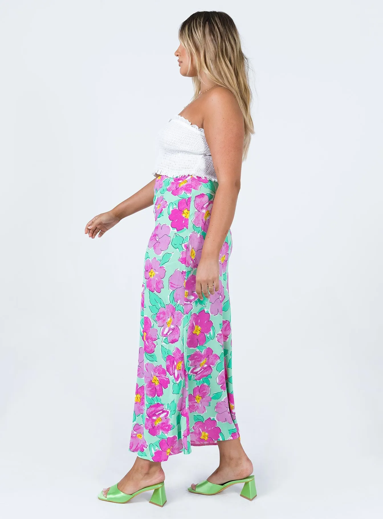 Adah Maxi Skirt Green