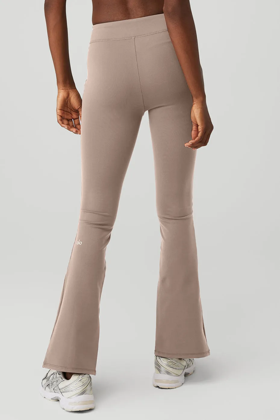 Airbrush High-Waist 7/8 Flutter Legging - Taupe