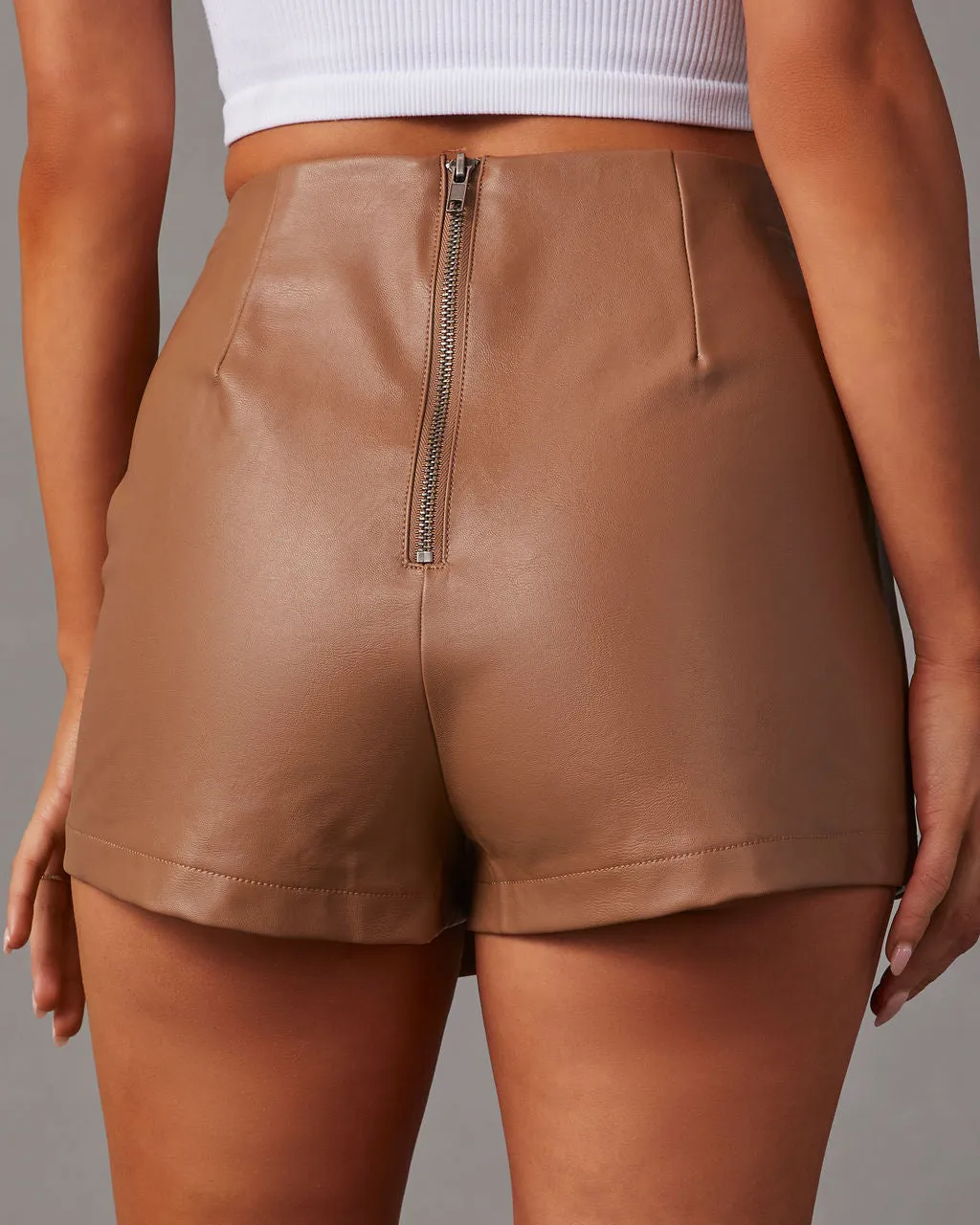 Ameena Faux Leather Skort