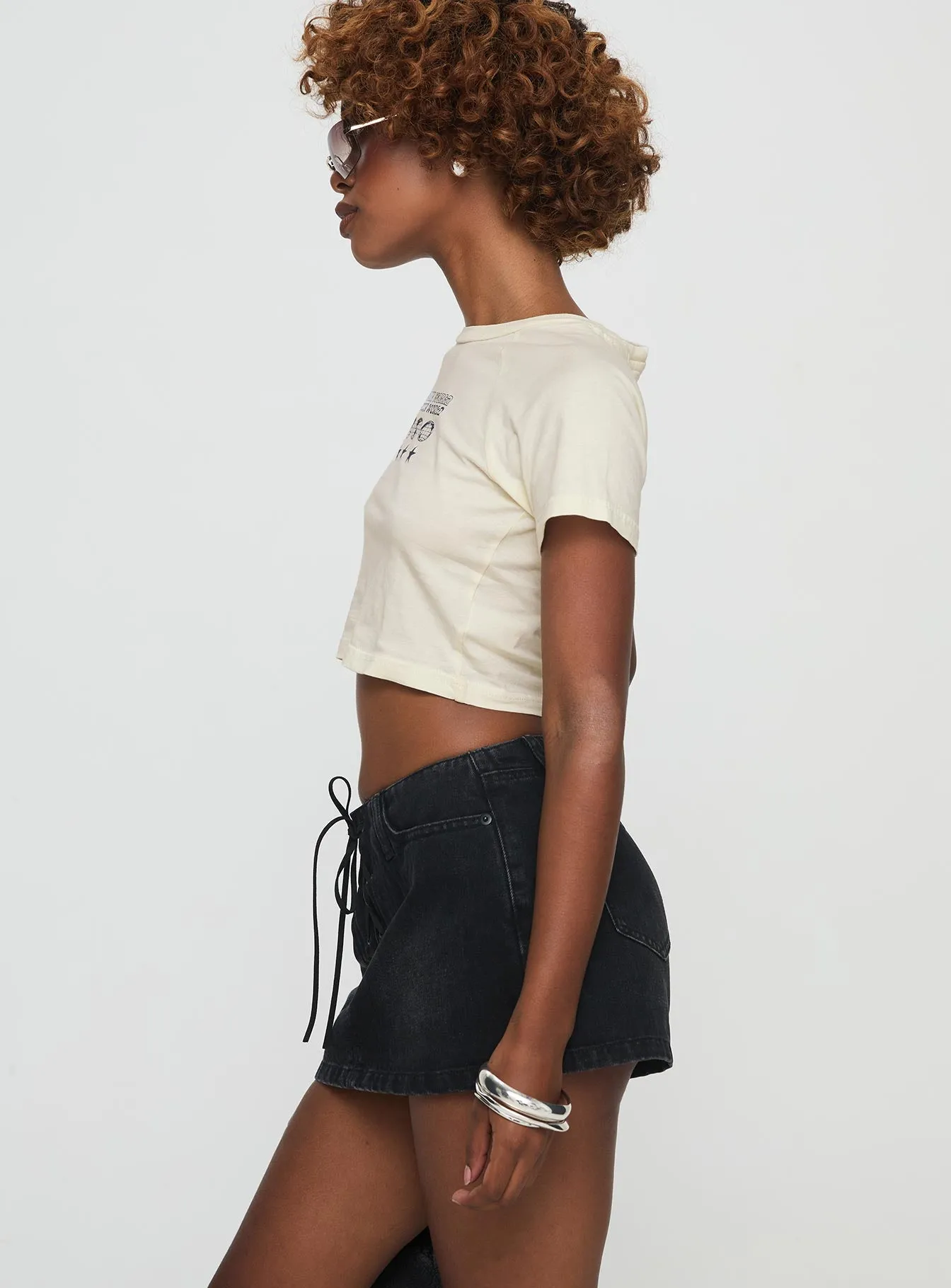 Amethysta Denim Skort Black