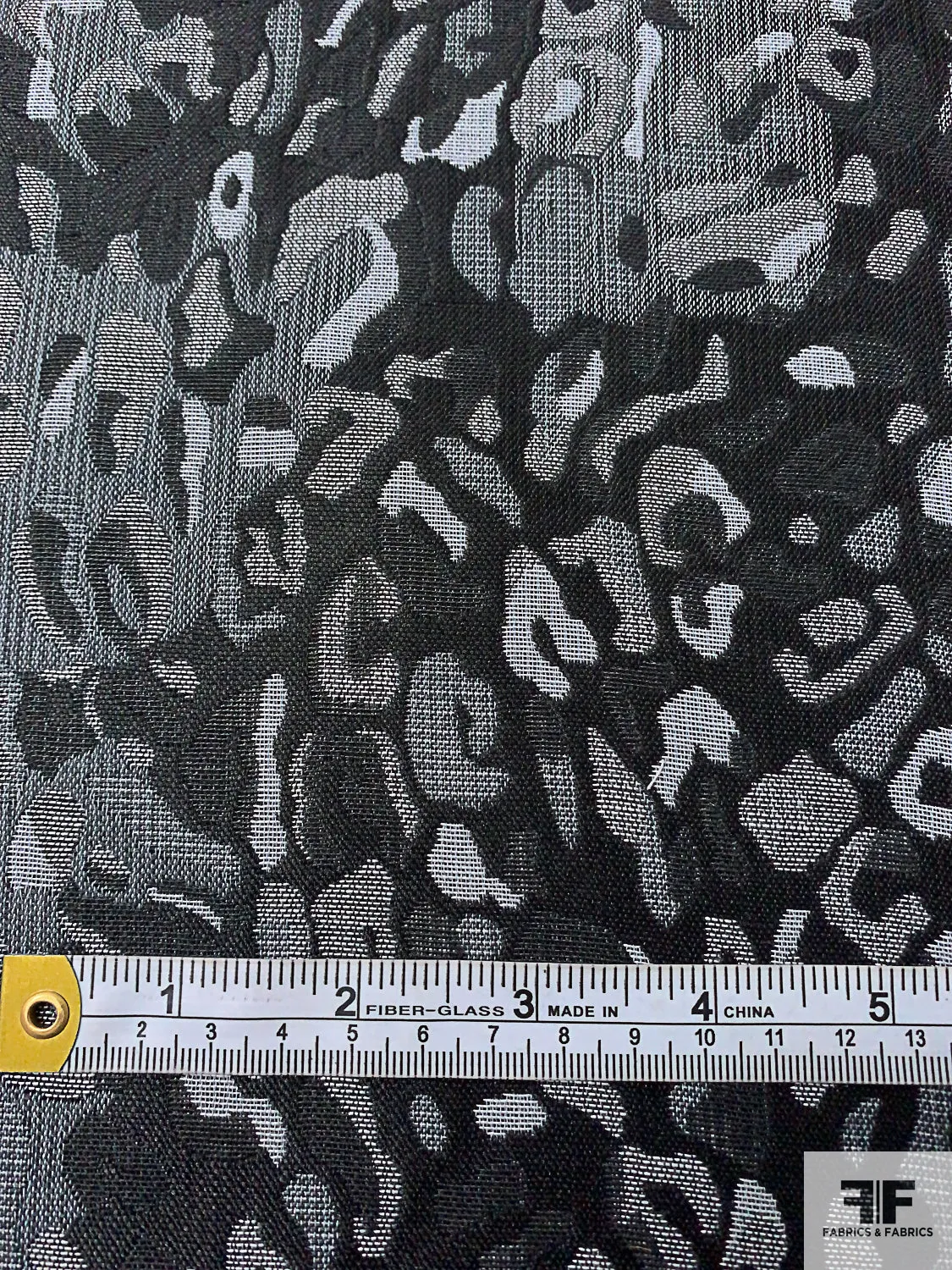 Animal Pattern Brocade - Black / Grey