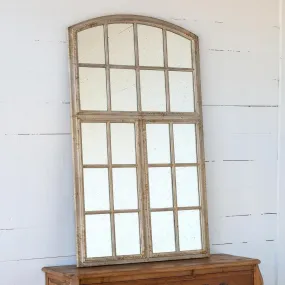 Arched Warehouse Window Mirror