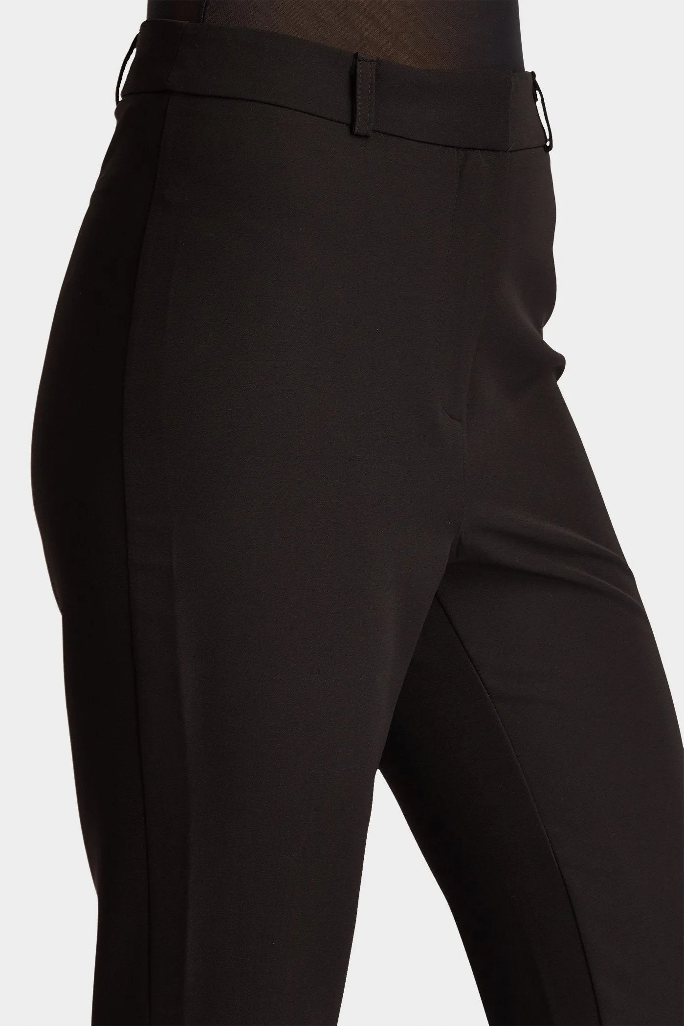 Black Bell Bottom Flare Trousers