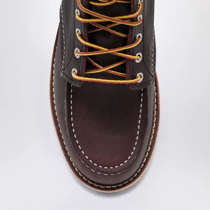 BLACK CHERRY EXCALIBUR CLASSIC MOC LEATHER BOOTS