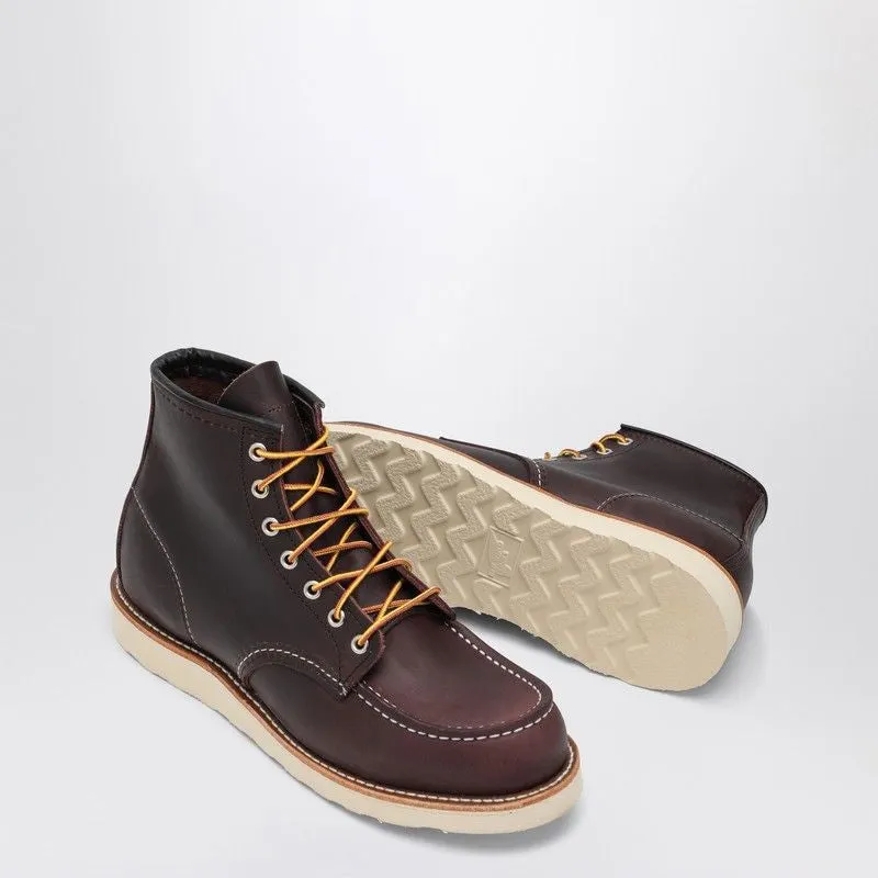 BLACK CHERRY EXCALIBUR CLASSIC MOC LEATHER BOOTS