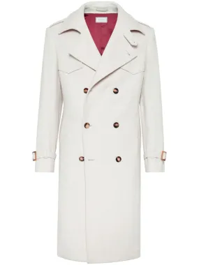 CASHMERE AND WOOL TRENCH COAT