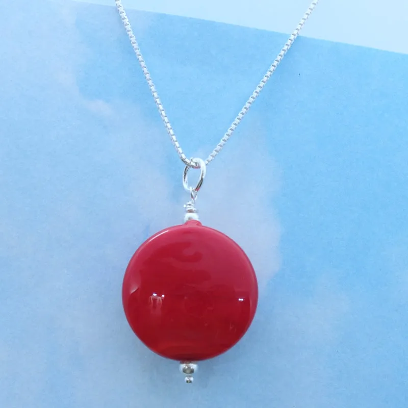 cherry red mini pendant