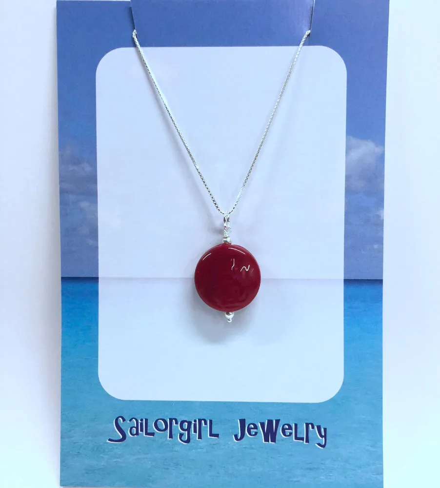 cherry red mini pendant