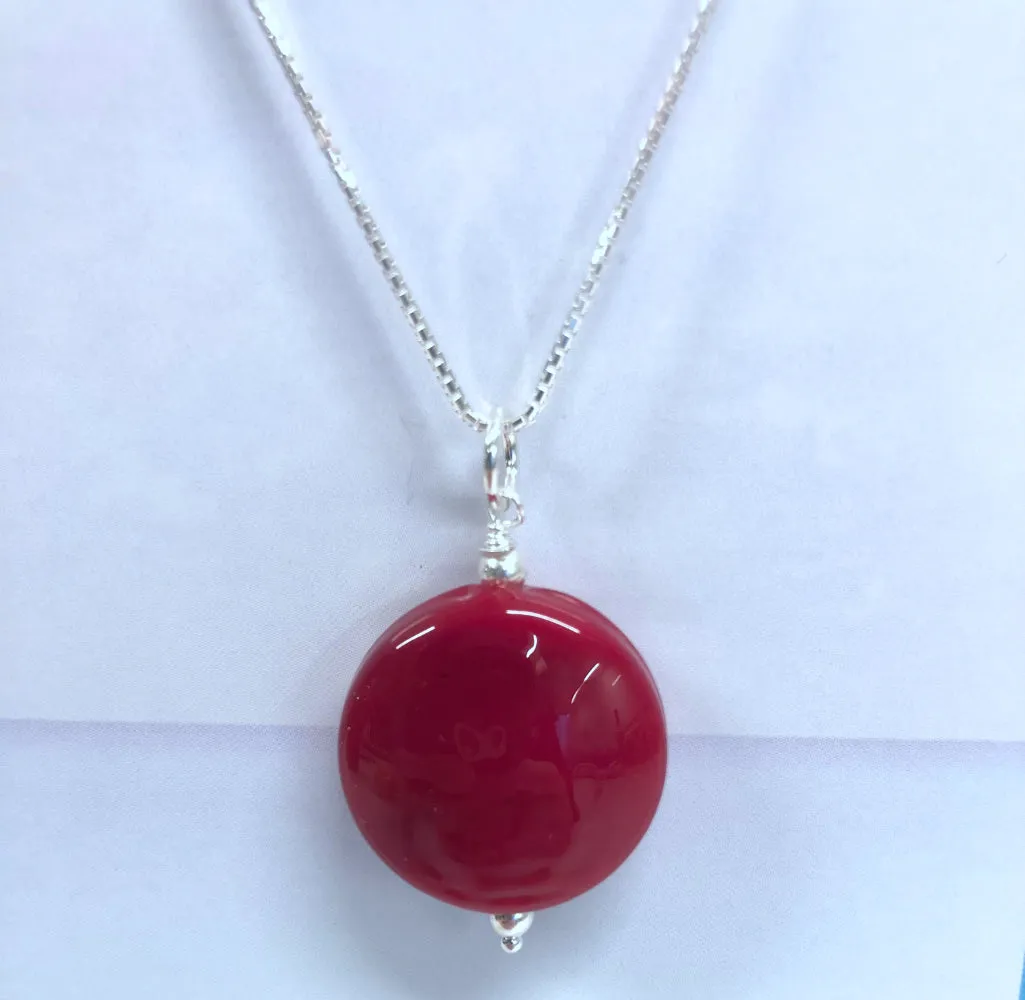 cherry red mini pendant