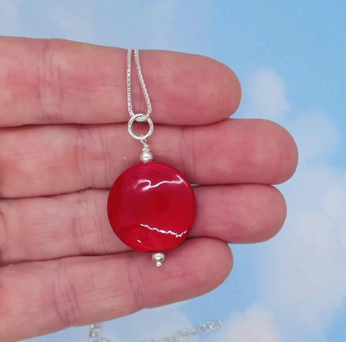 cherry red mini pendant