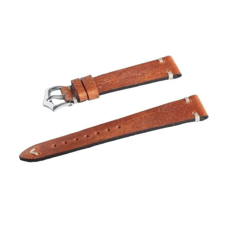 Cognac Vintage Leather Watch Strap