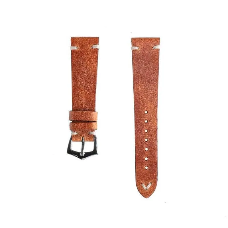 Cognac Vintage Leather Watch Strap