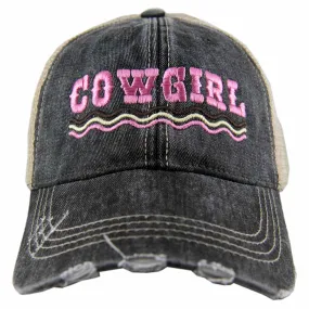 COWGIRL Spelled Out Trucker Hat