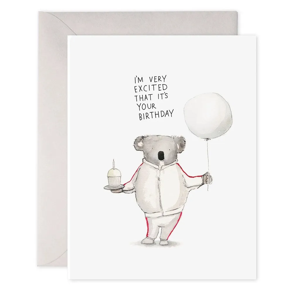 E. Frances Paper: Greeting Card Koala Excitement