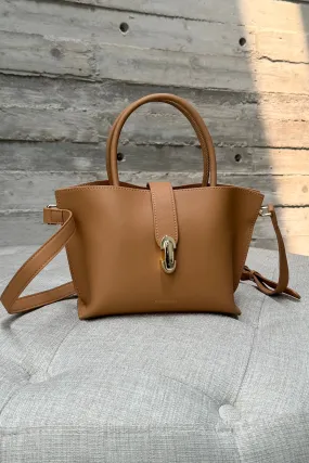 Elegant Bag - Brown - Tas Wanita Bahan Kulit Warna Brown - AC1710080