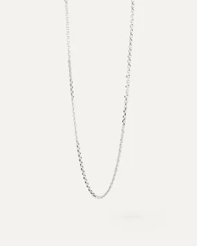 Essential silver chain necklace