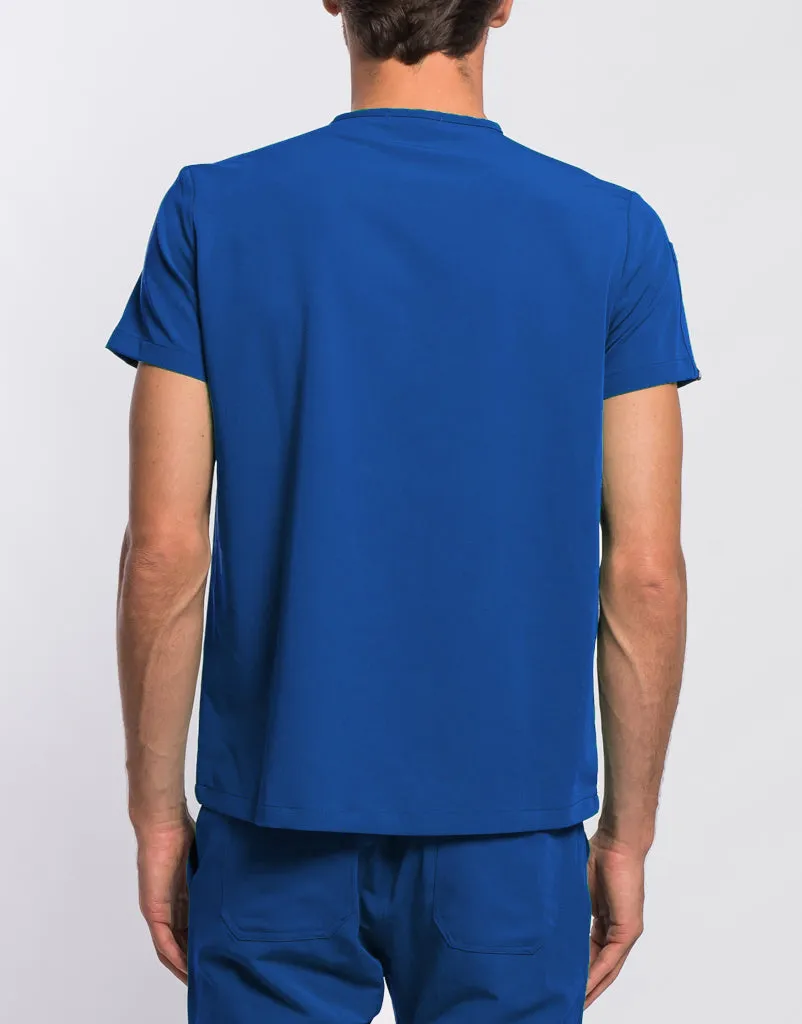 Essential V Neck Scrub Top - Royal Blue