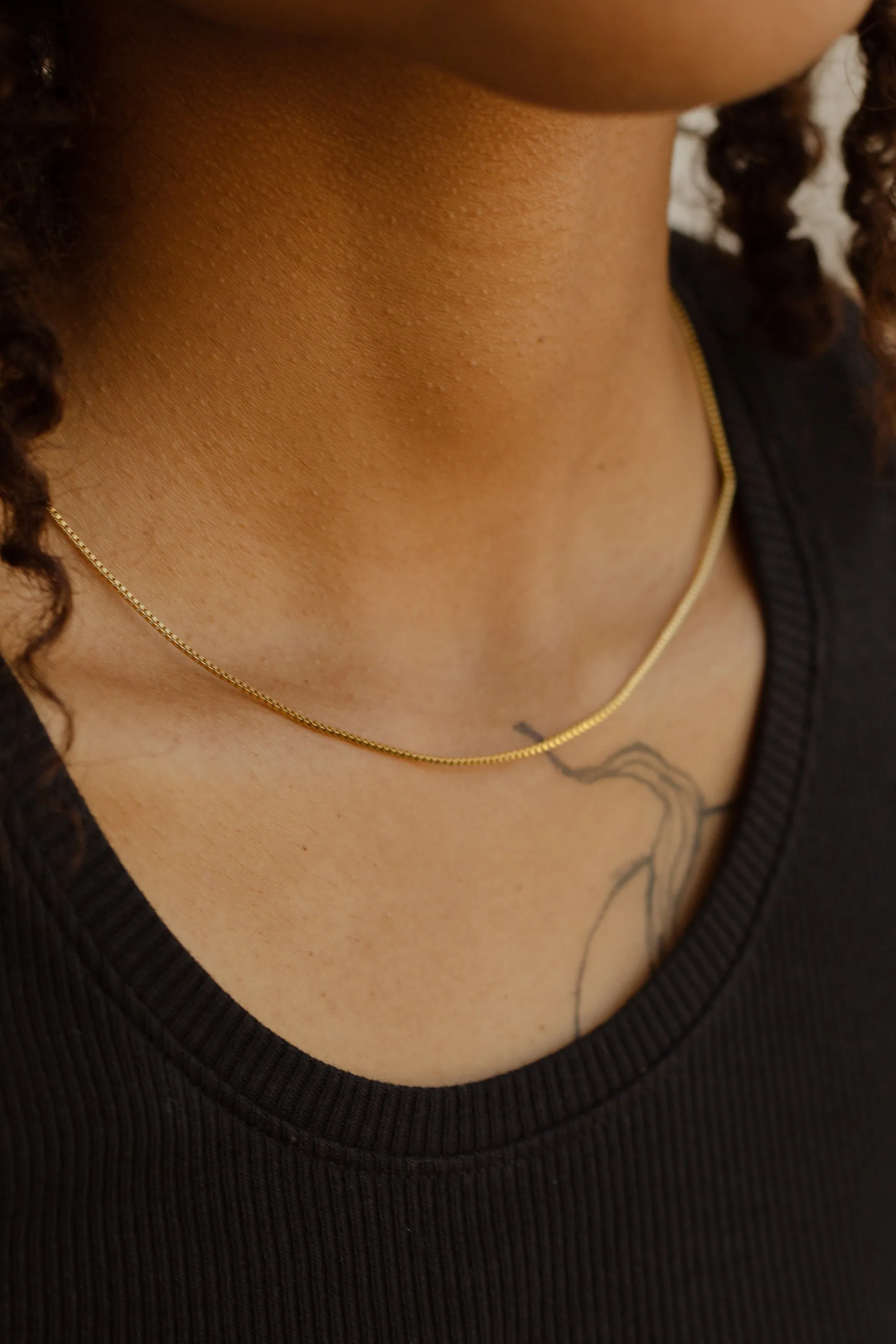 Essentials Box Chain Necklace