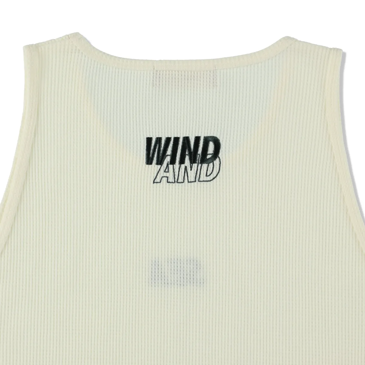 ES_WAFFLE TANK TOP / OFF_WHITE