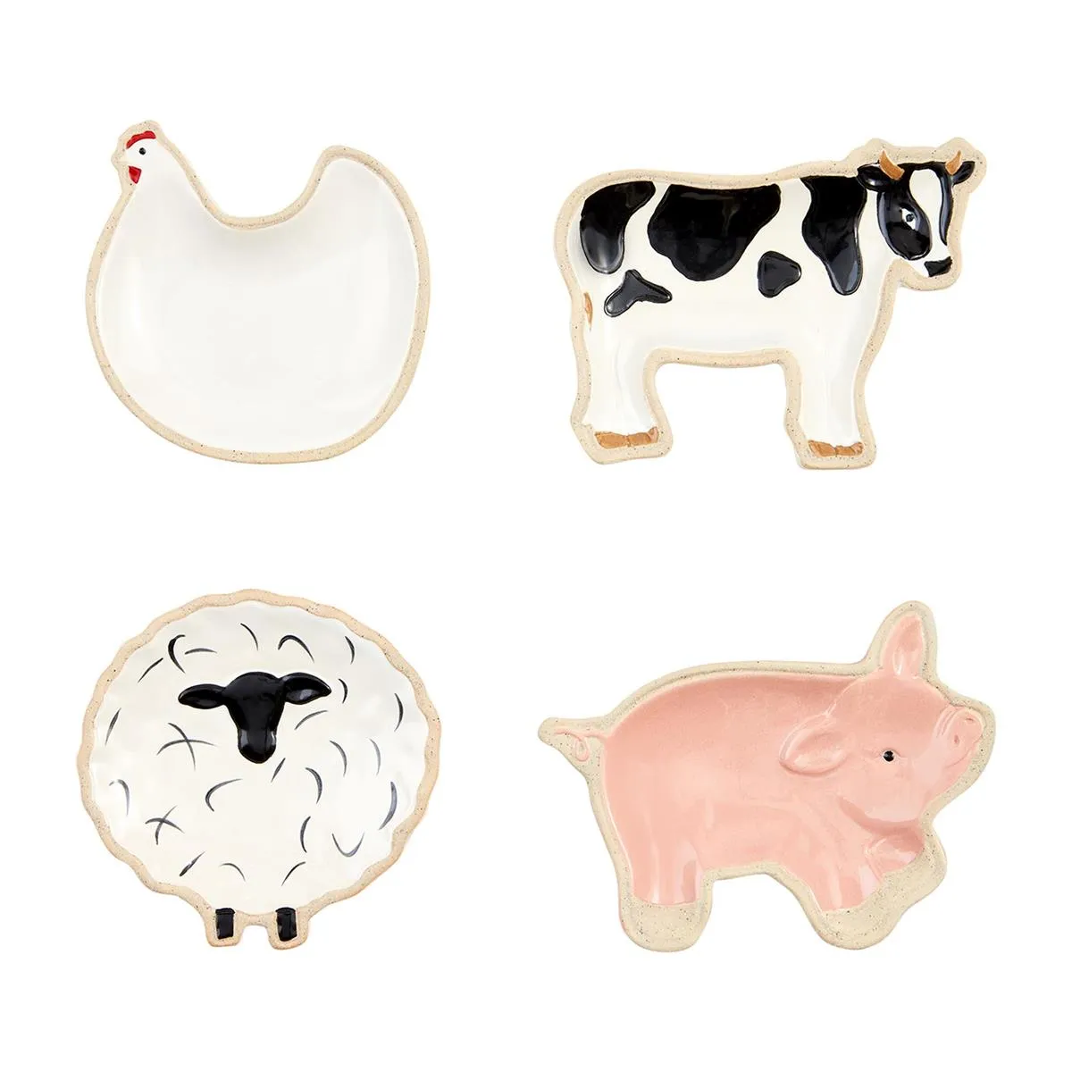 Farm Animal Tidbit Dishes by Mud Pie