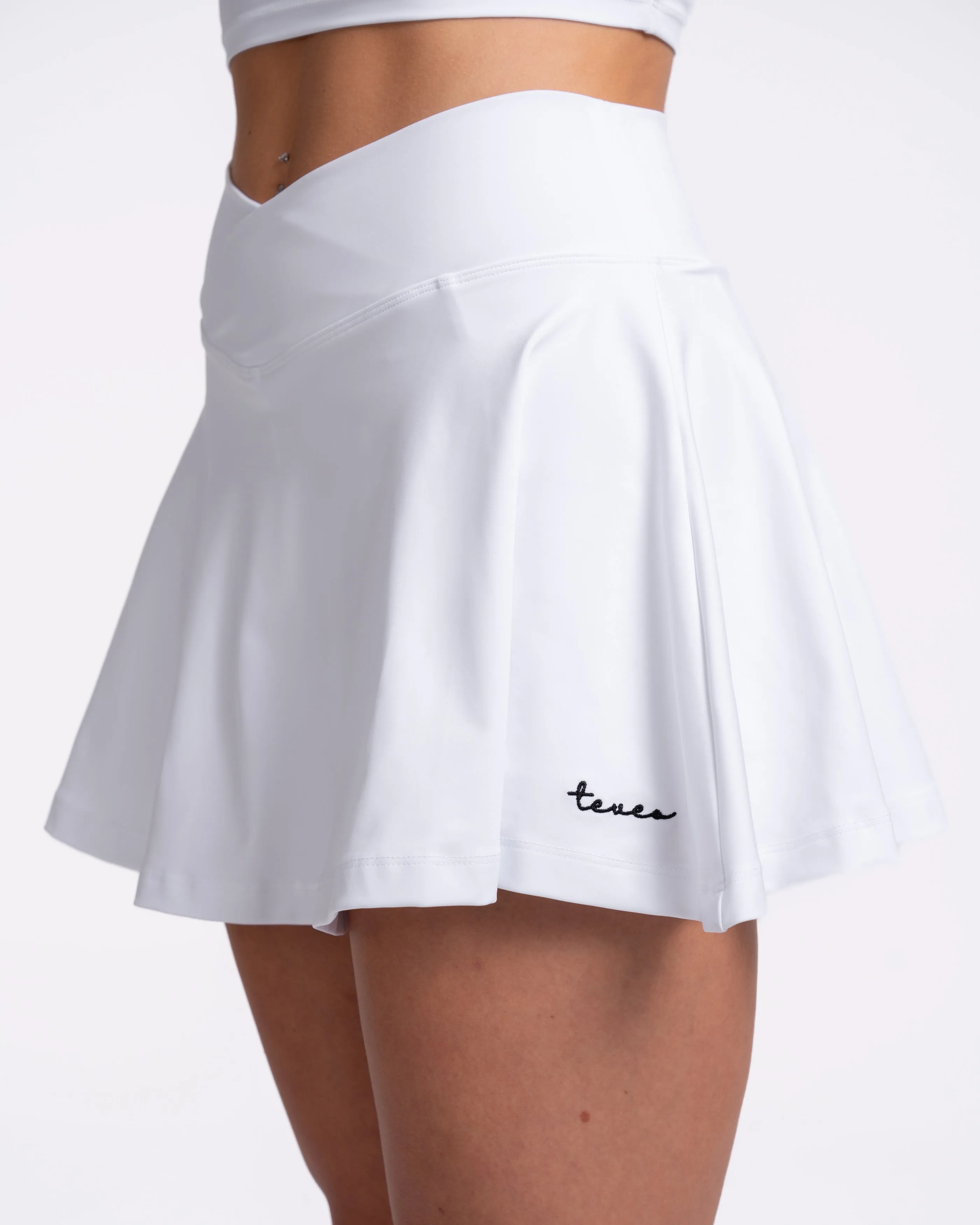 Fearless V-Shape Tennis Skort "Weiß"