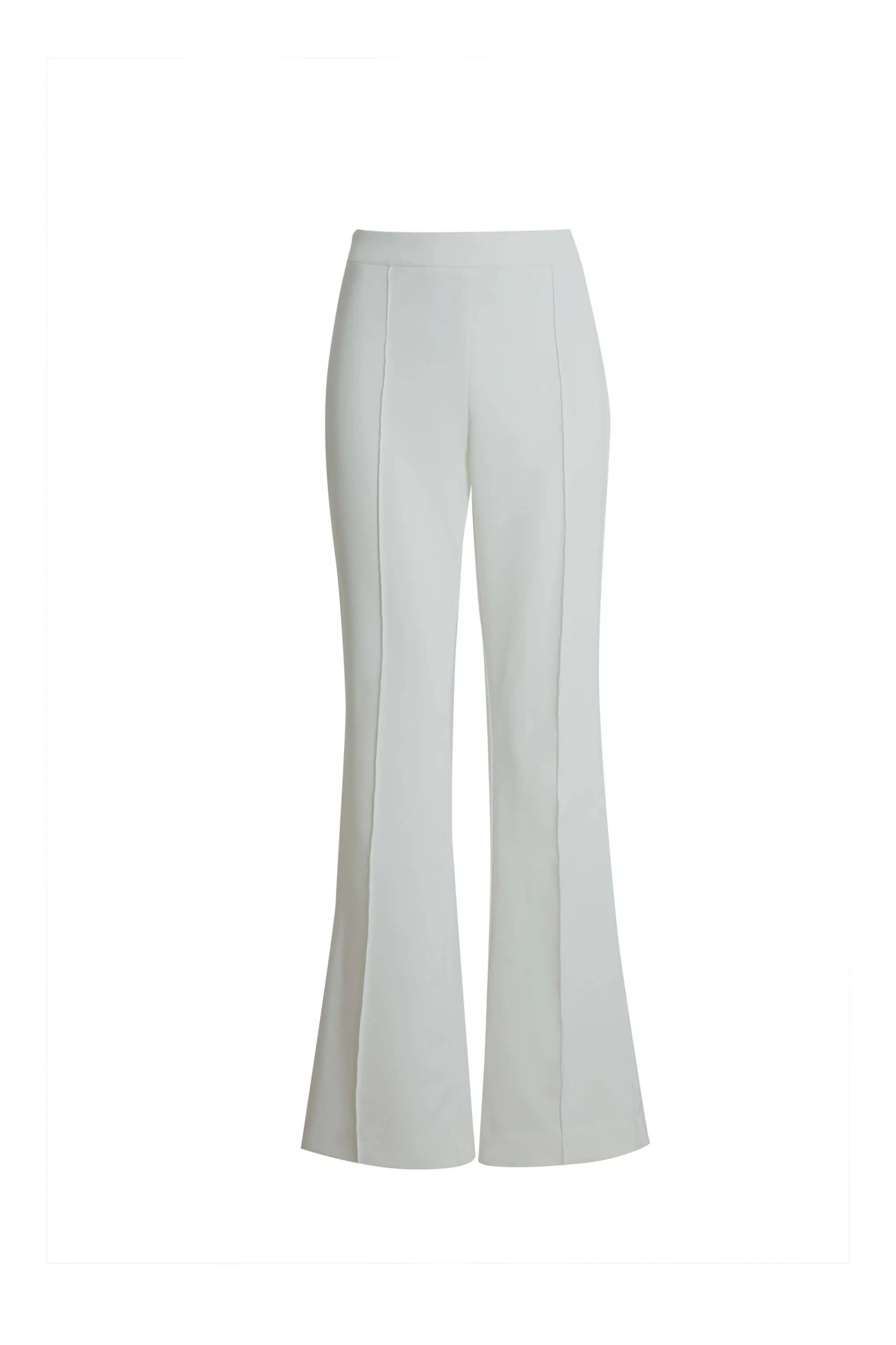 Front Seam Trousers In White