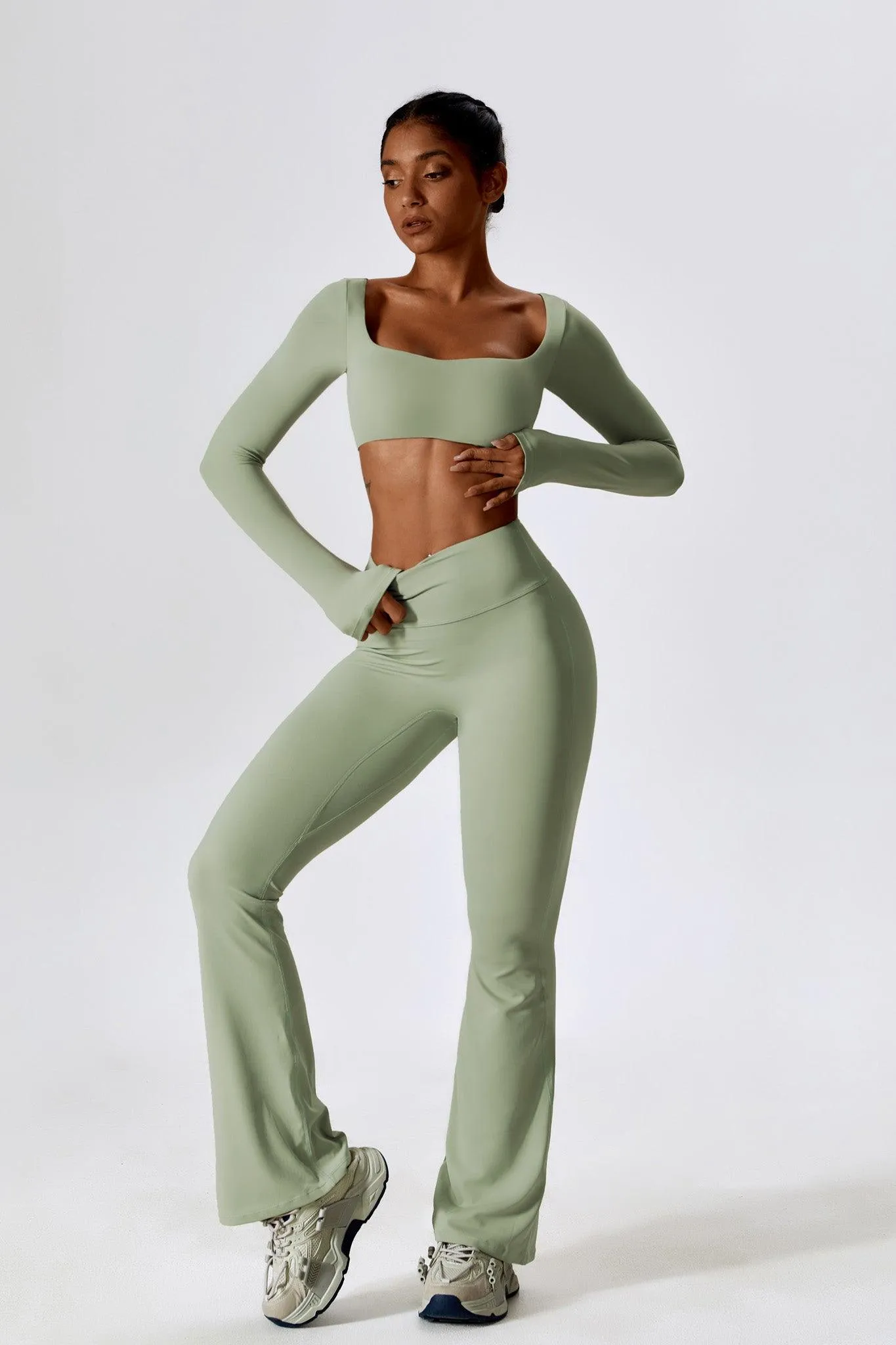 Haven Flare Leggings - Pistachio