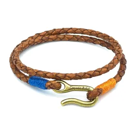 HBCU Leather Double Wrap Bracelet