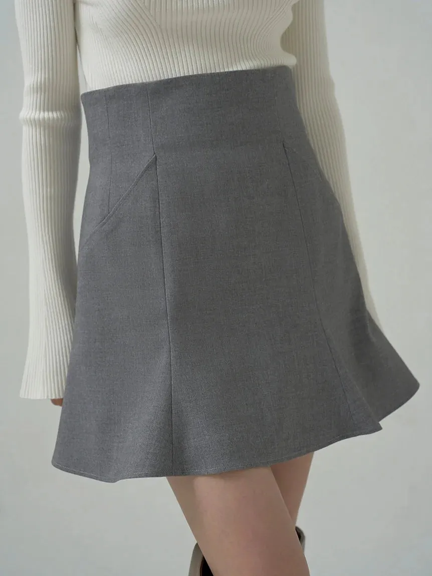 Hem Flared Skort