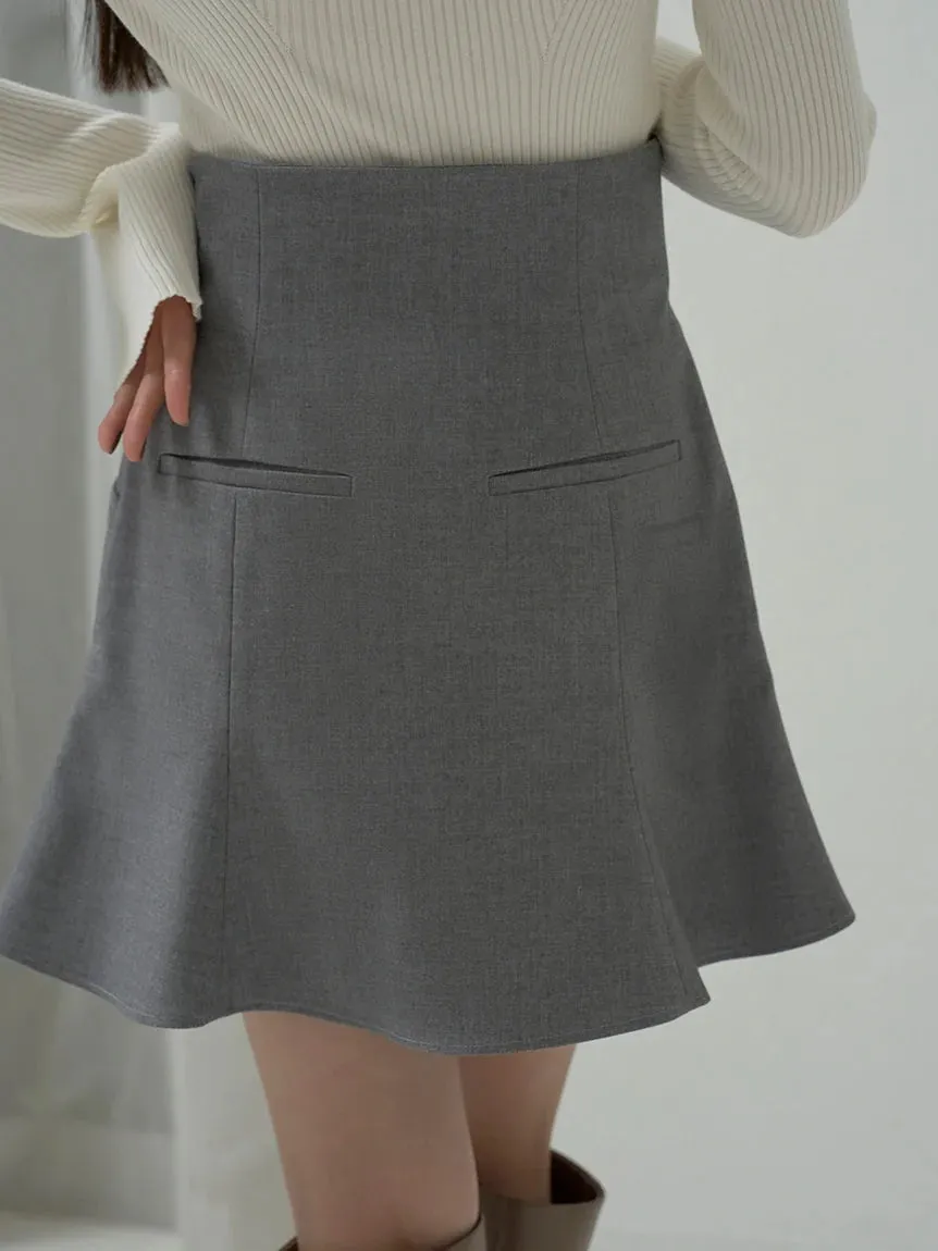 Hem Flared Skort