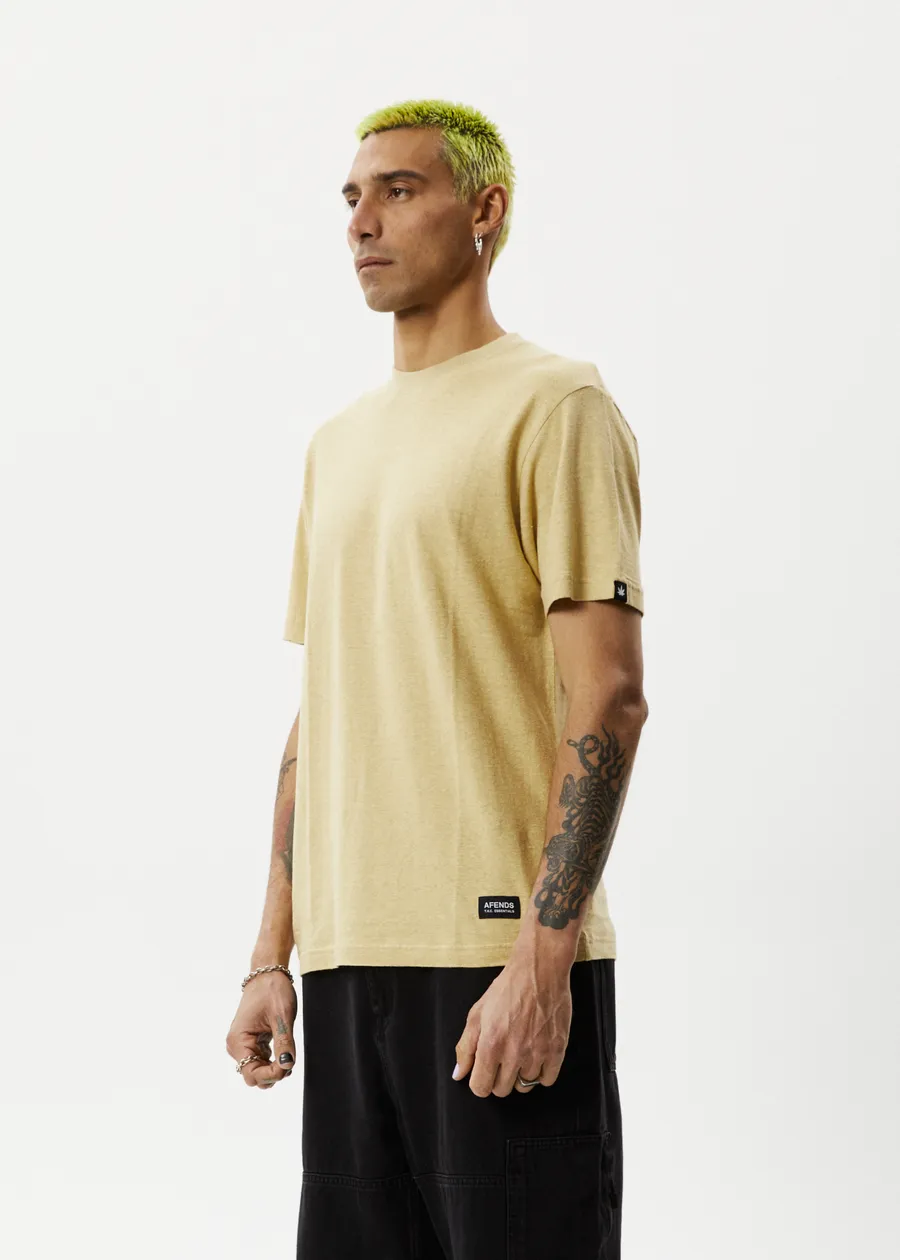 Hemp Retro T-Shirt - Classic Camel