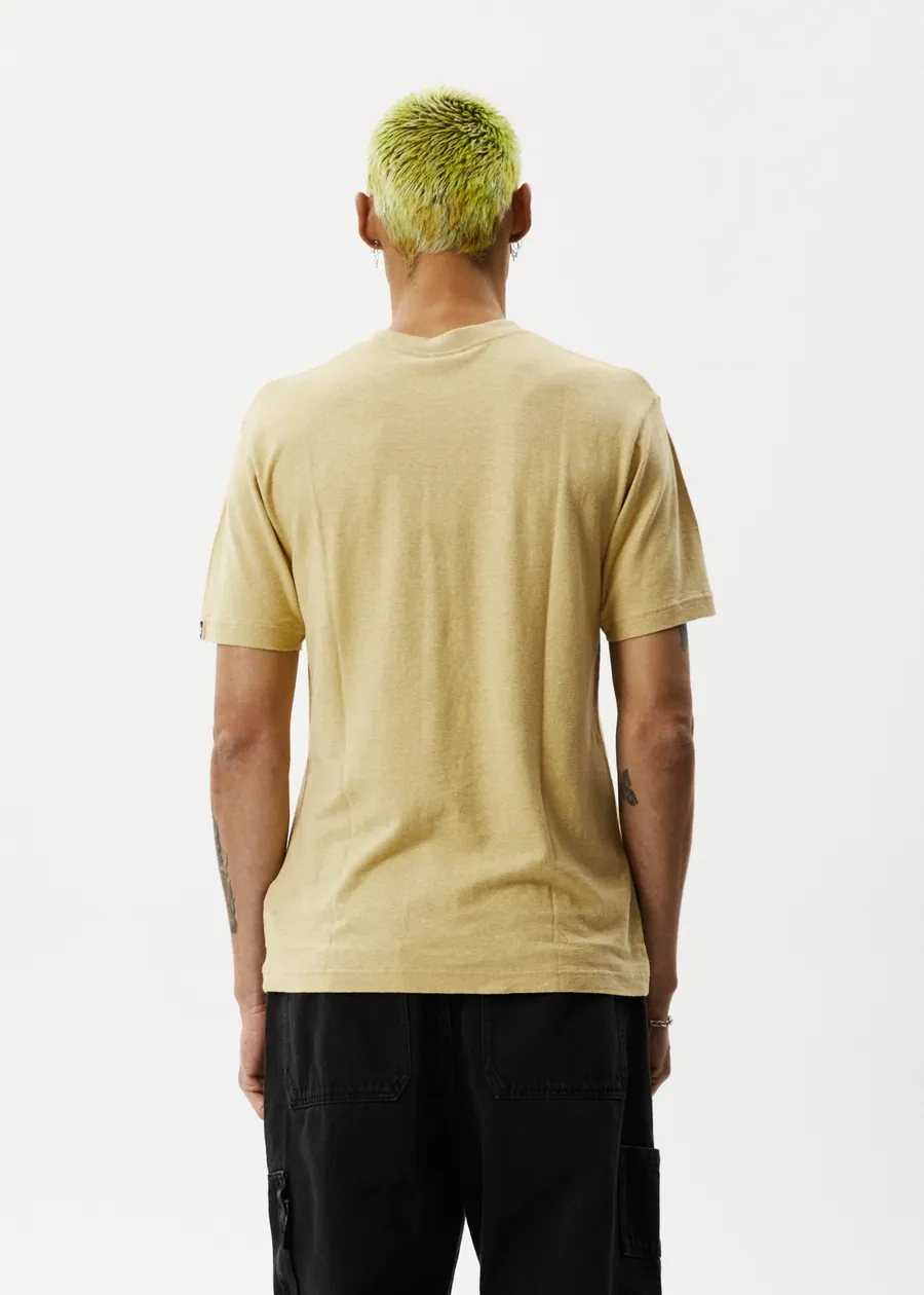 Hemp Retro T-Shirt - Classic Camel