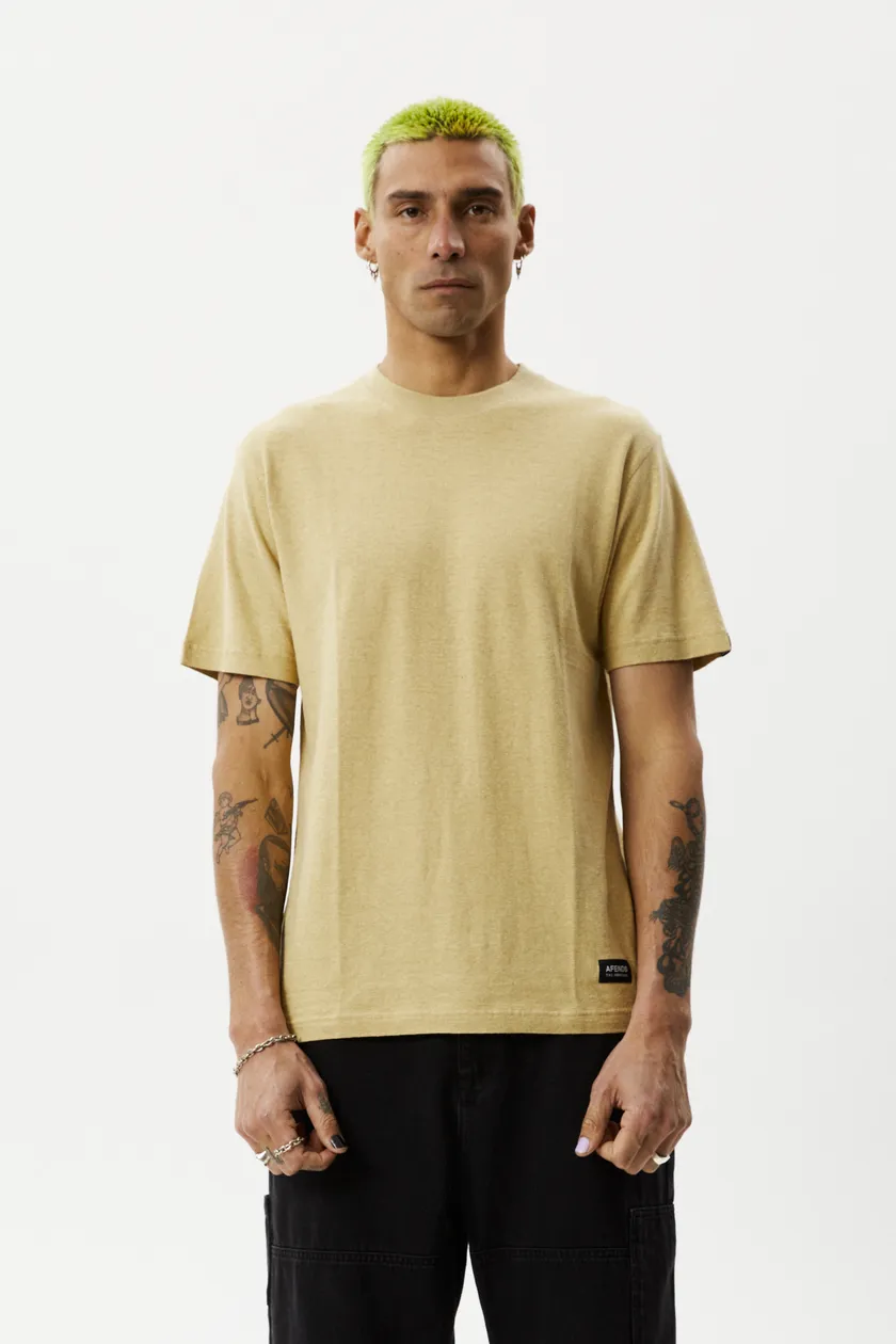 Hemp Retro T-Shirt - Classic Camel