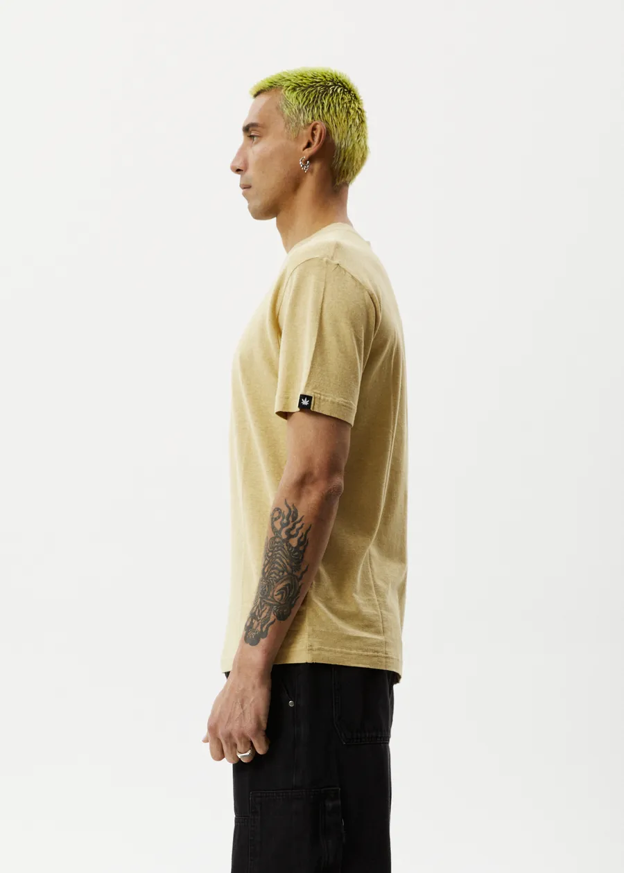 Hemp Retro T-Shirt - Classic Camel