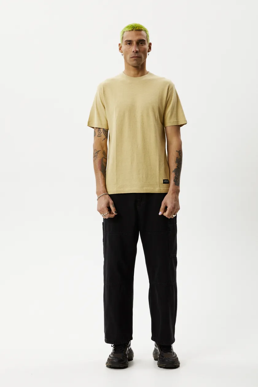 Hemp Retro T-Shirt - Classic Camel