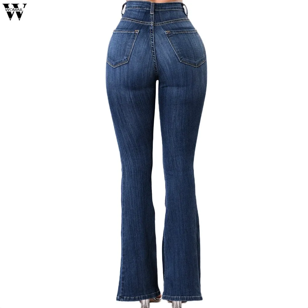 High Waisted Skinny Denim Jeans Pants