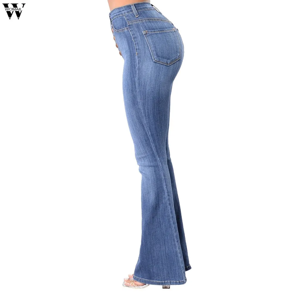 High Waisted Skinny Denim Jeans Pants