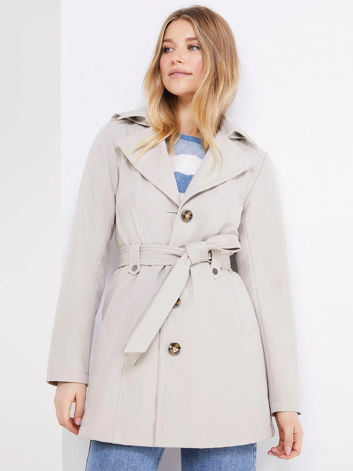 Hooded Trench Coat