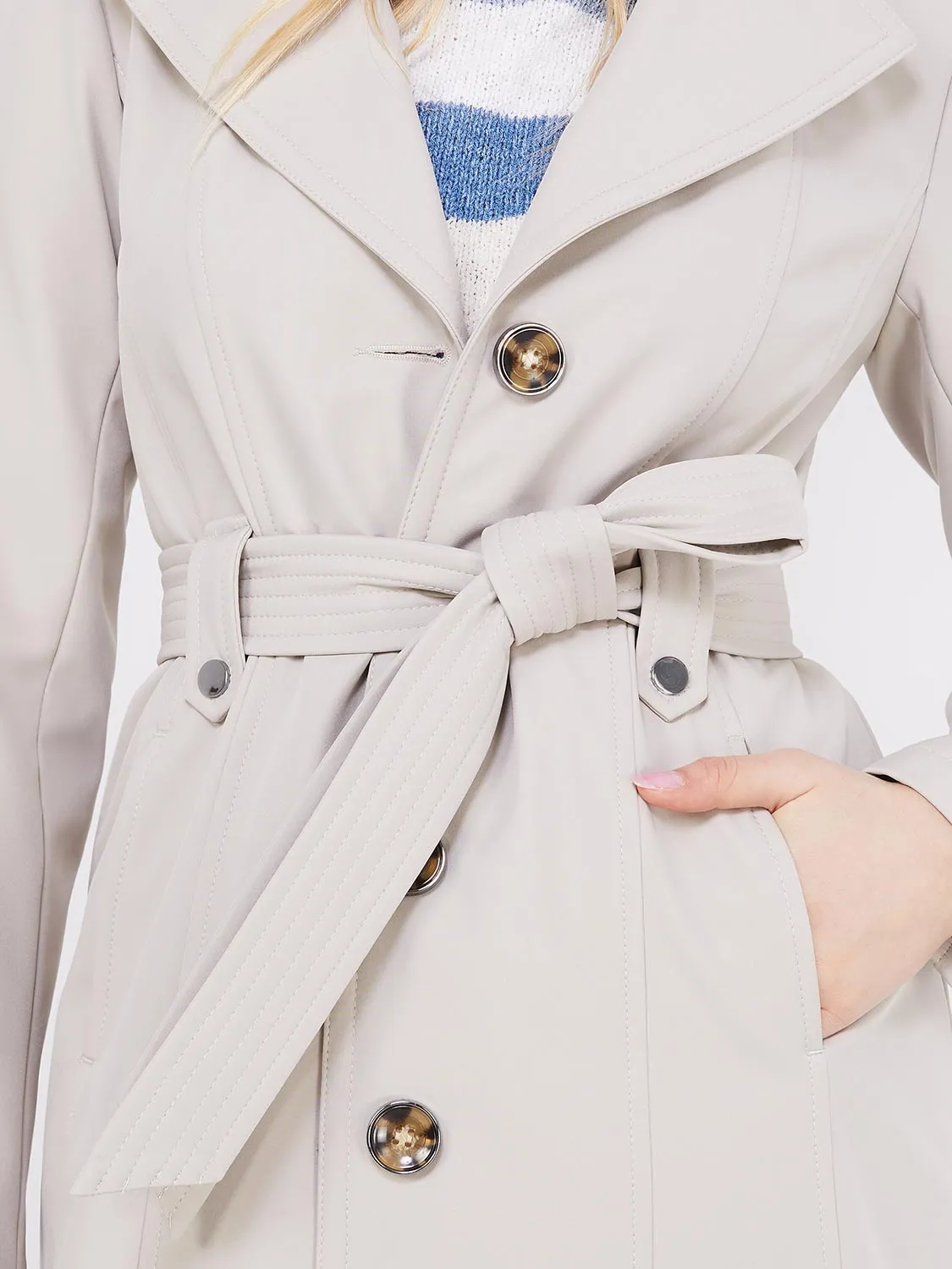 Hooded Trench Coat