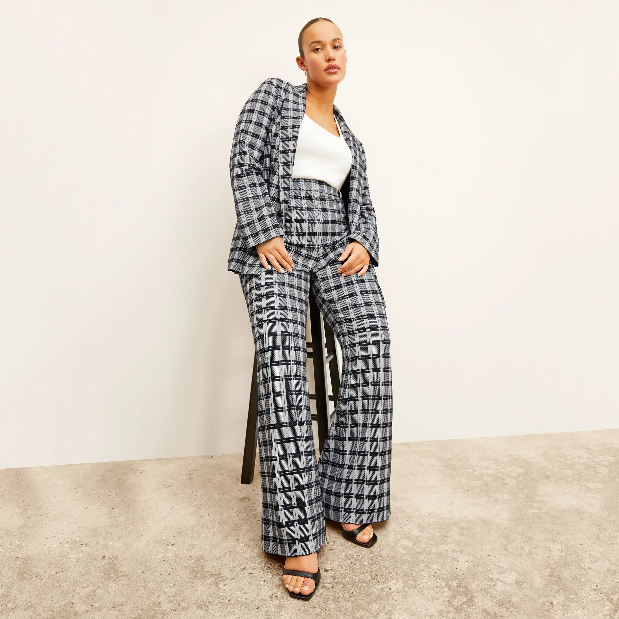 Horton Pant - Knit Suiting :: Checkmate