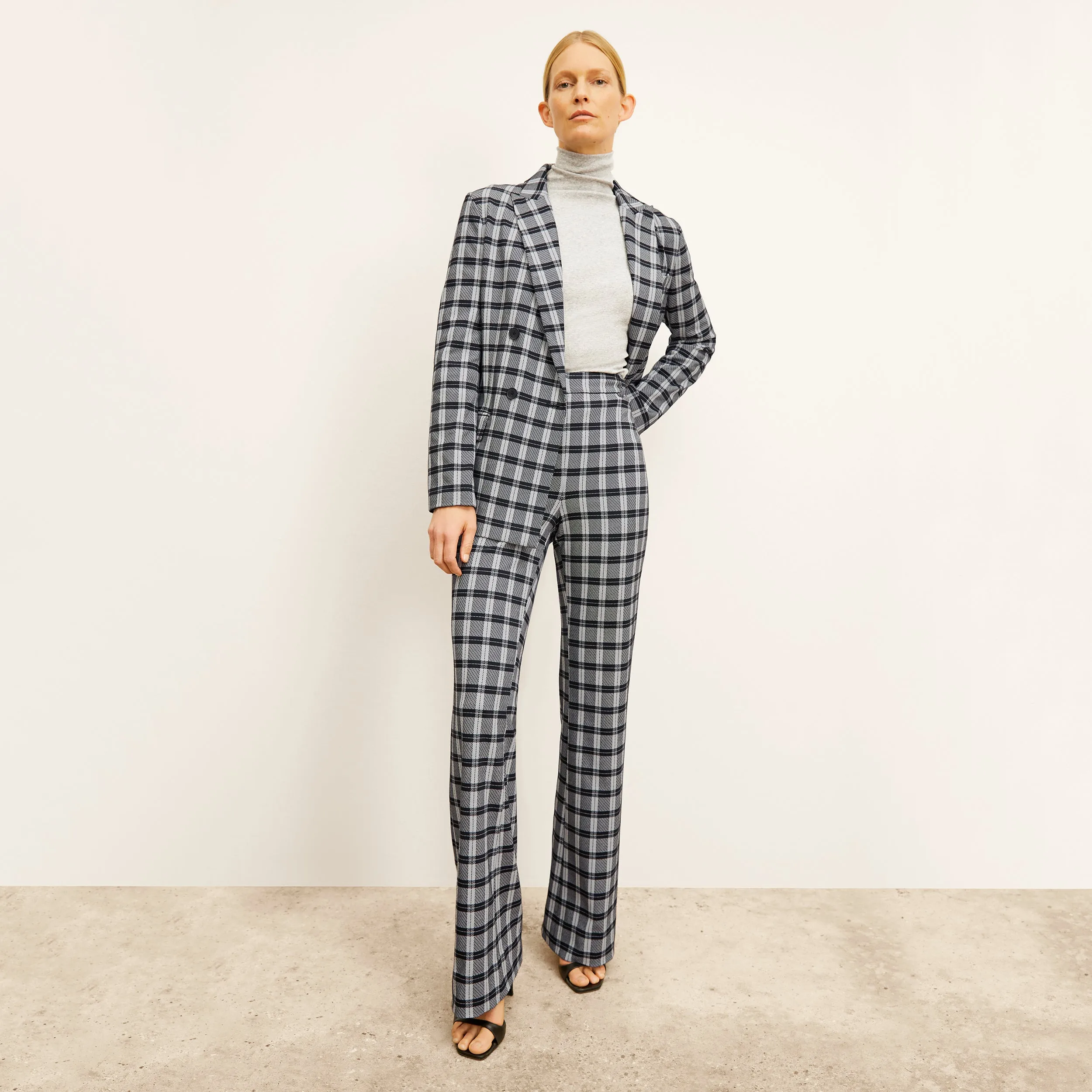 Horton Pant - Knit Suiting :: Checkmate