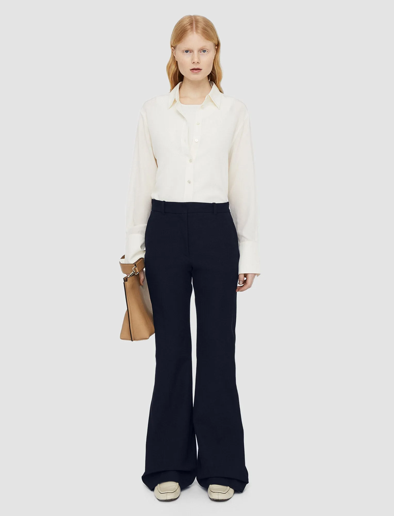 JOSEPH GABARDINE STRETCH TAFIRA PANT