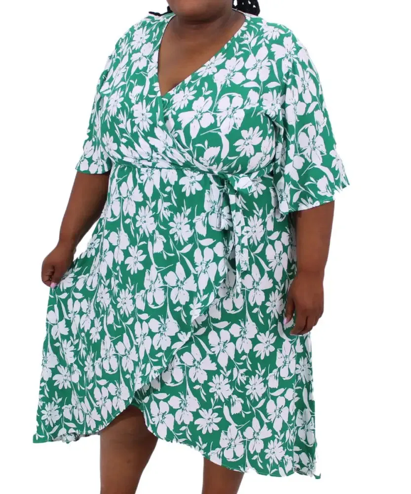 Ladies Printed Rayon Dress