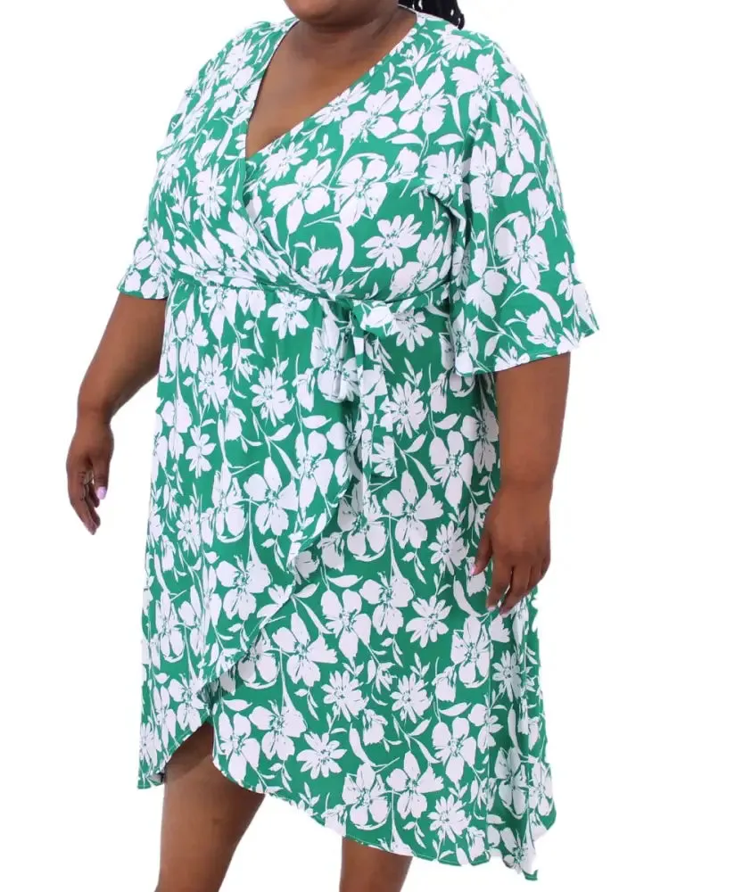 Ladies Printed Rayon Dress